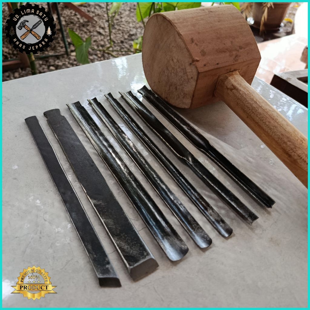 Pahat Set7 ukir kayu dan bonsai khas jepara, pahat terbaik kualitas terbukti untuk pemula dan pro.