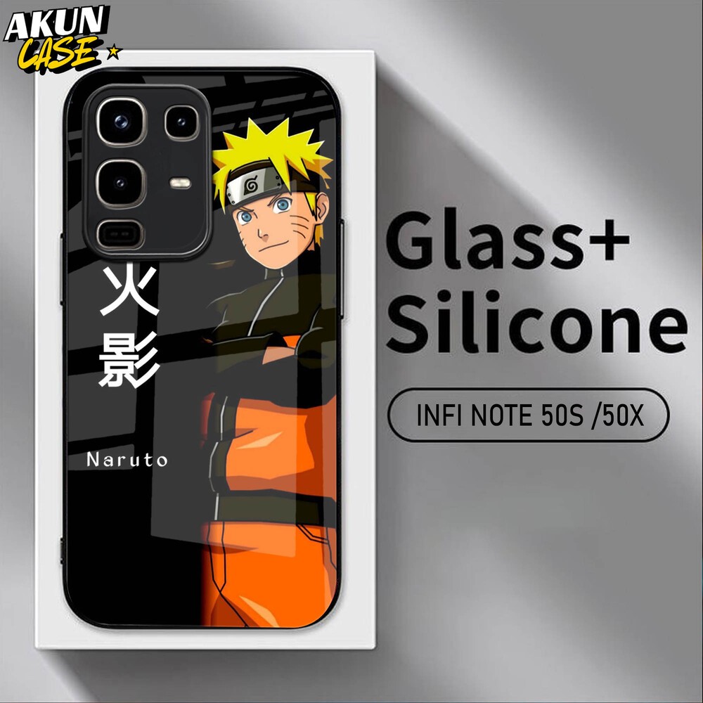 (B166) Softcase Kaca Acrilik For IINFINIX NOTE 50 50S 50X 50 PRO   - AkunCase