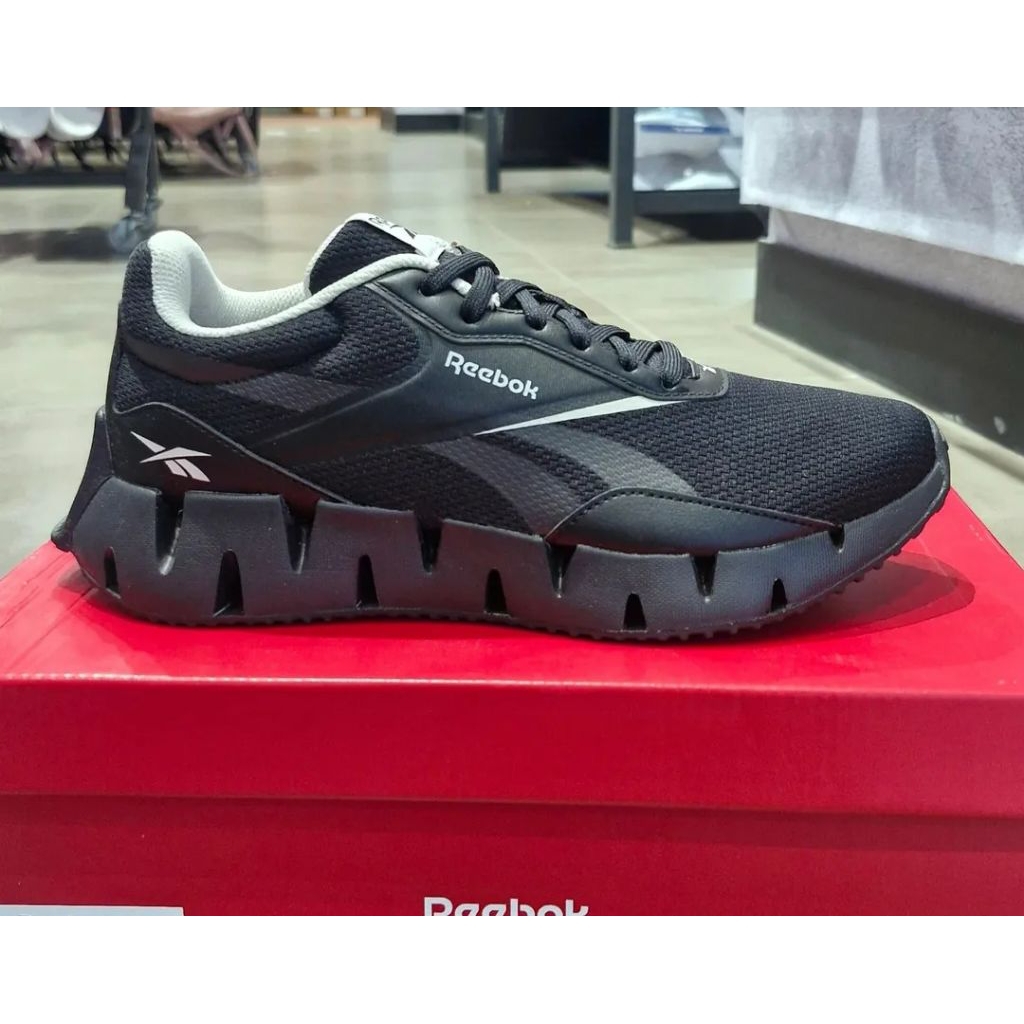 Sepatu Reebok ZIG Dynamica Unisex Running Shoes - Black Grey