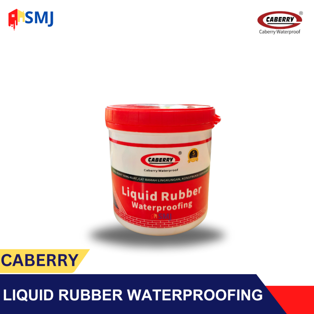 Caberry Liquid Rubber Waterproofing - Cat Anti Bocor / Cat Waterproof / Cat Karet / Caberry Waterpro