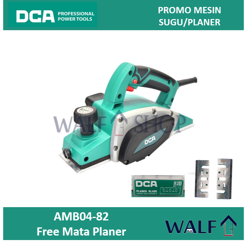 DCA PROMO Murah Mesin Planer Sugu Kayu Listrik AMB04-82 Free Mata Sugu Cadangan Mesin Sugu PLANER DC