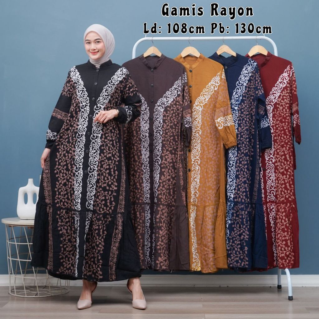 GAMIS RAYON GARIS TENGAH DP