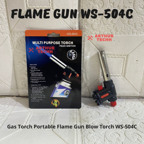 Flame Gun Multi Purpose Torch WS-504C | Gas Torch Portable Flame Gun Blow Torch WS-504C