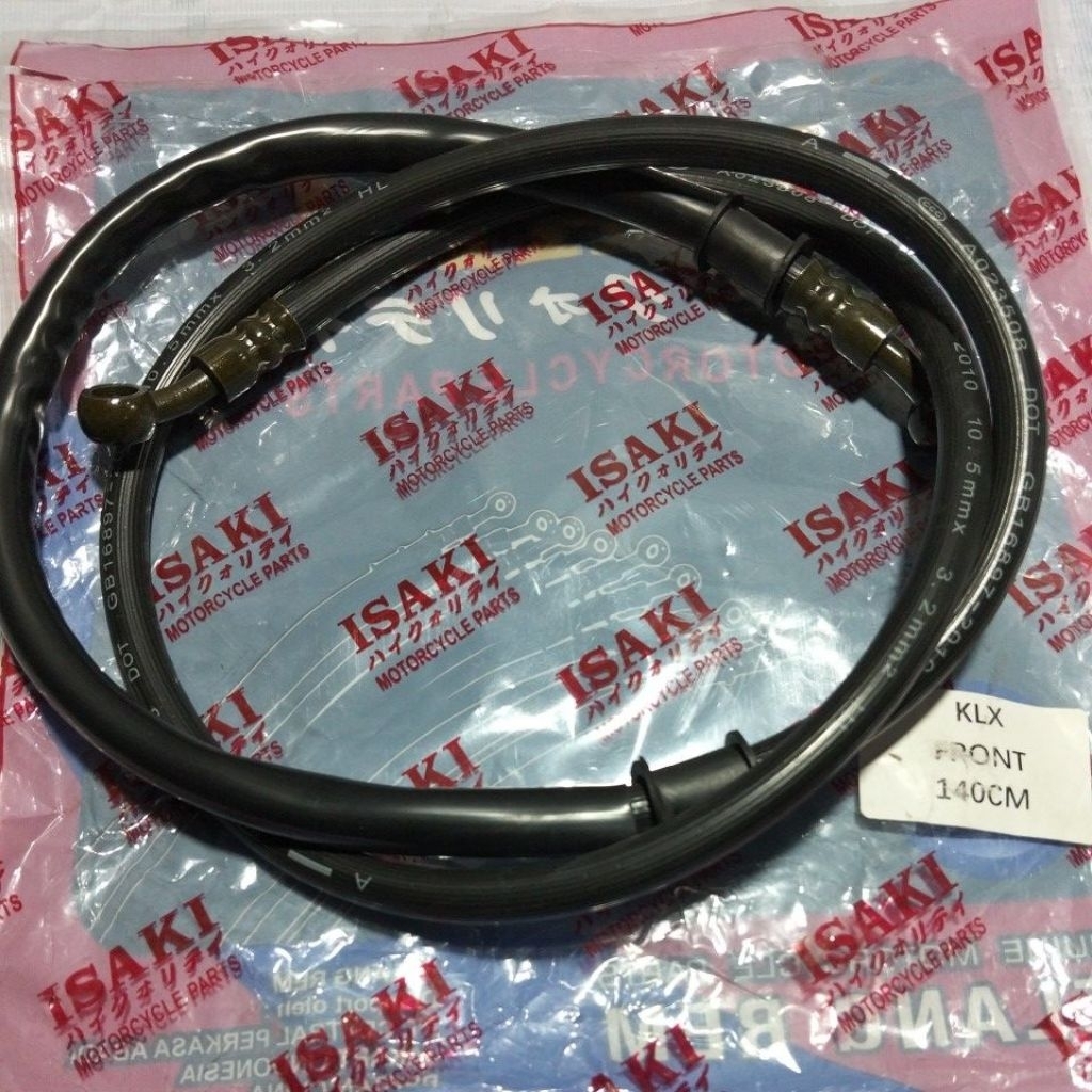 SELANG REM CAKRAM KLX FRONT (DEPAN) 140CM MEREK ISAKI