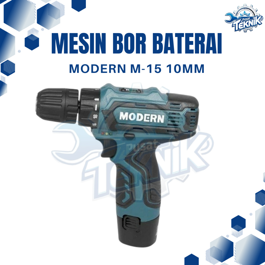 Modern M15 BOR Impact Cordless Modern Bor Tembok Baterai Bor Cas