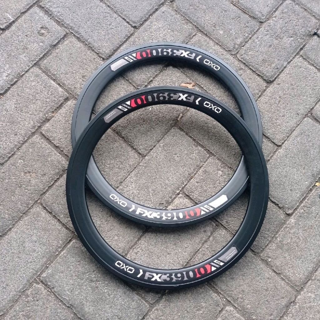Rims Velg Rim 20 Murni Oxo FX3900 36H Double Wall Disc Brake Sepeda Lipat Minion 406 20x1.5 FX 3900