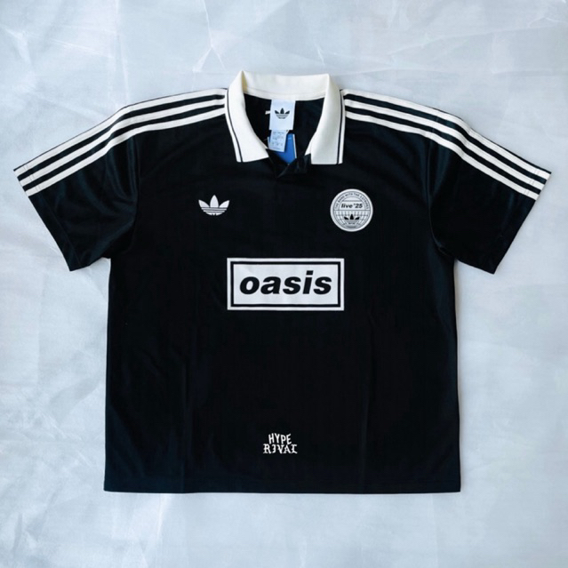 Adidas x Oasis Tour Jersey Jacquard Black (100% Original)