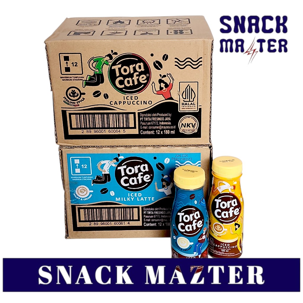 Toracafe Iced Botol Kopi Tora Cafe KARTON - 180 ml x 12 Botol