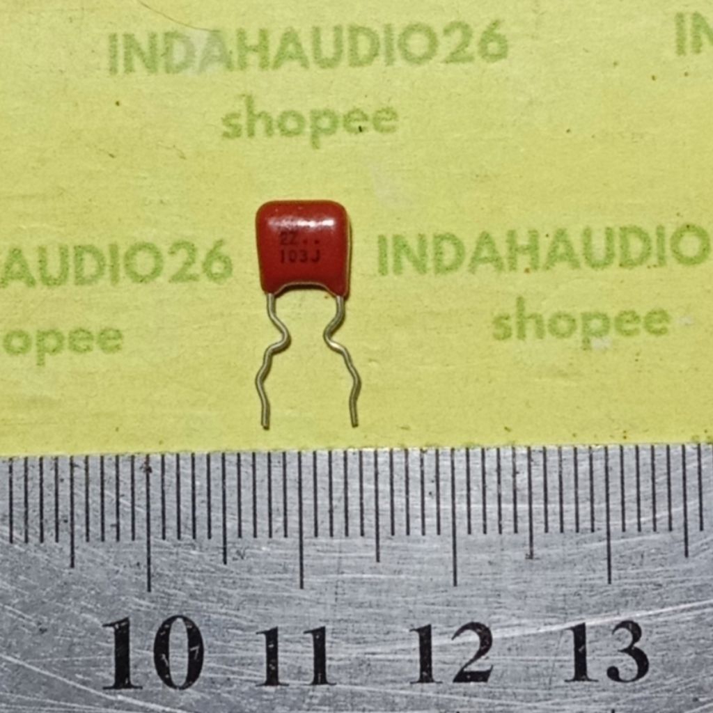 PANASONIC 103J 50V 5mm 103 50v 10nf 10n kapasitor milar 10 n nf 250v capacitor mylar merah