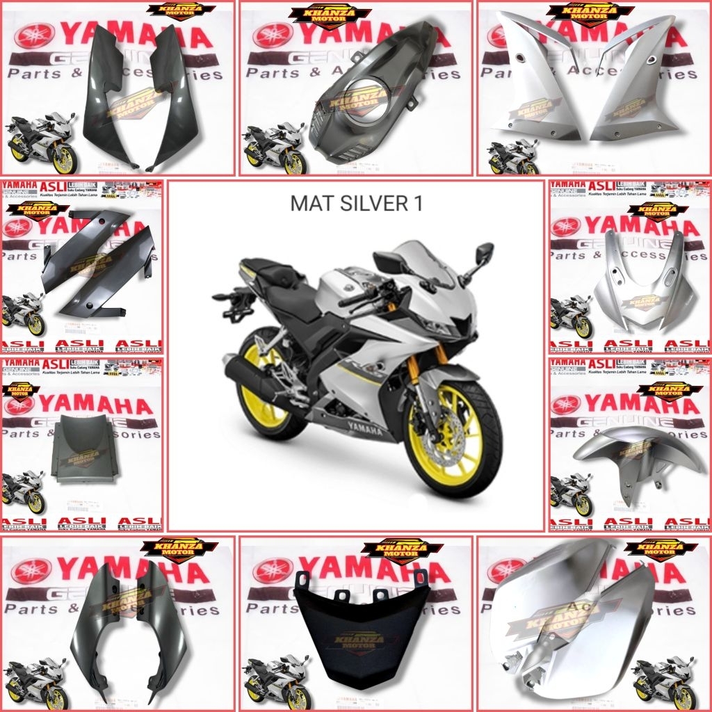 BODY BODY HALUS  R15 VVA V3 ORIGINAL YAMAHA Silver