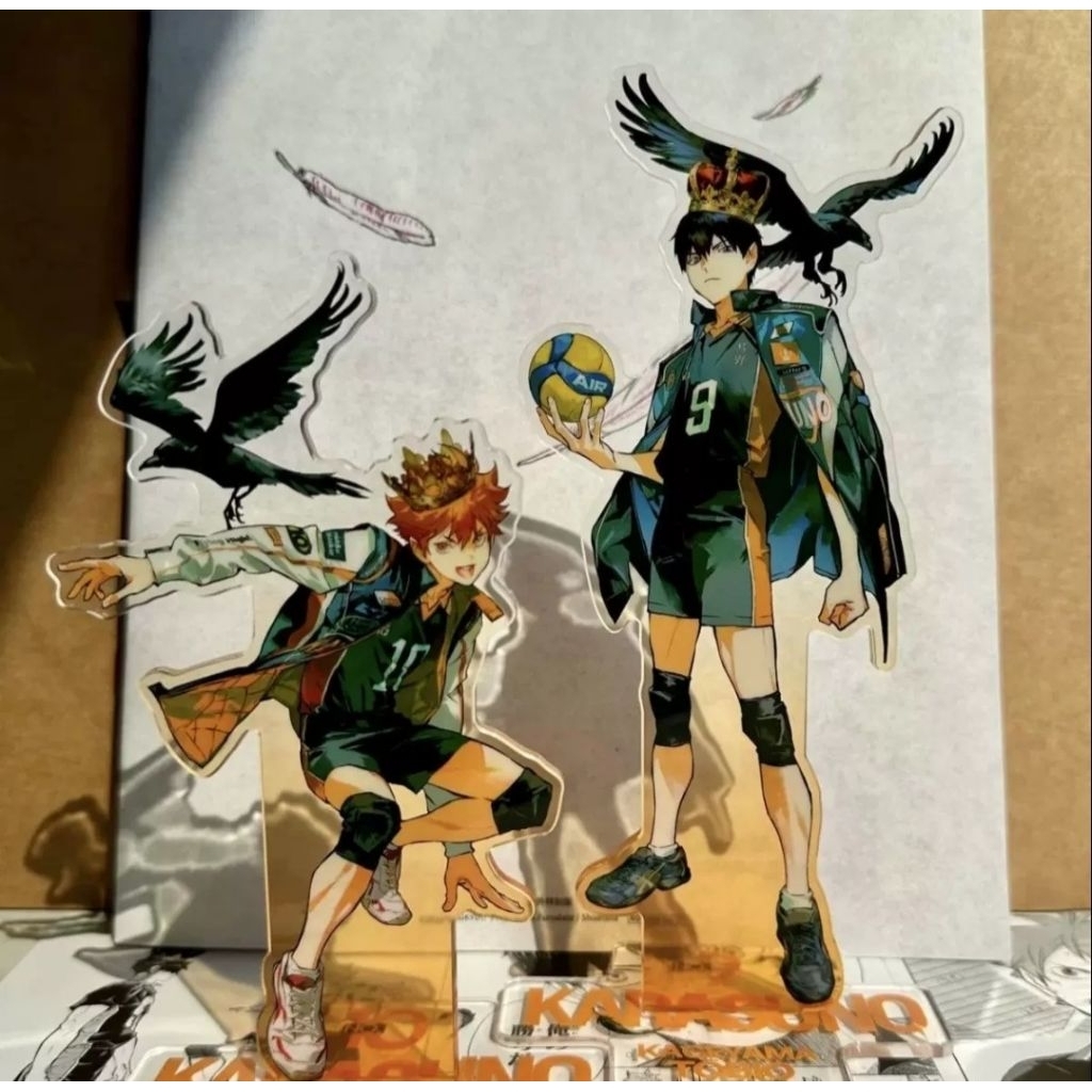 [READY] OME Stand akrilik Standee 10cm Haikyuu Tobio kageyama dan Shoyo Hinata
