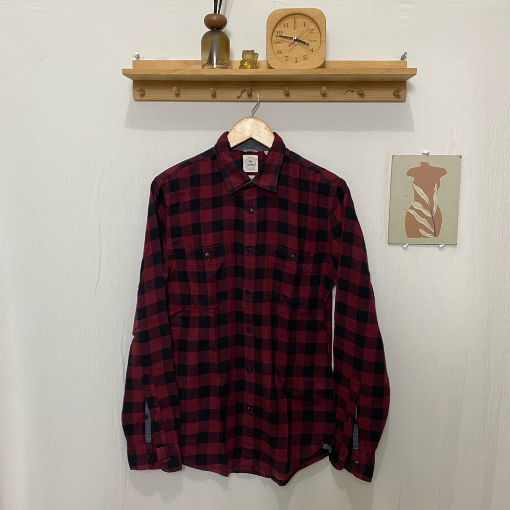 kemeja panjang pria DOCKERS original size S kondisi bagus kotak kotak