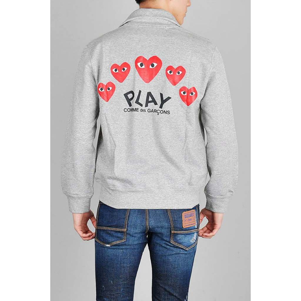 play cdg original track jaket pria