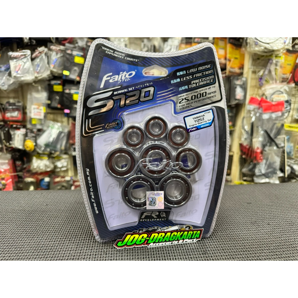 BEARING LAHER FULL SET MESIN S720 YAMAHA 125Z 125 Z 125ZR Y125Z ORIGINAL FAITO RACING