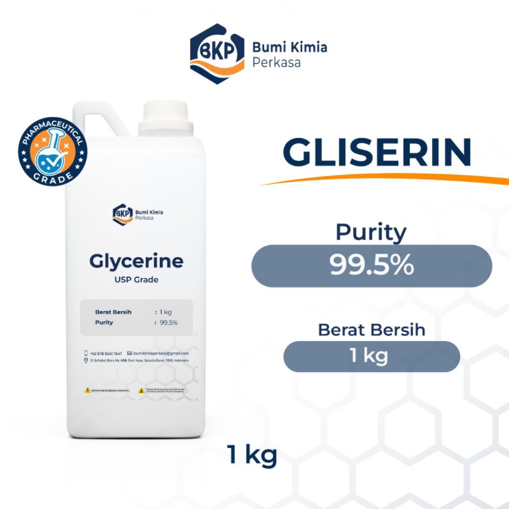 Gliserin USP Grade 1kg - Gliserin / Glycerol / Glycerine