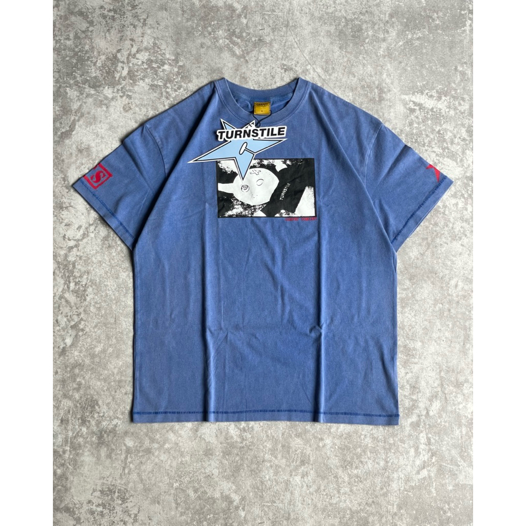 Carpet Company X Turnstile Dull Tee - Washed Blue