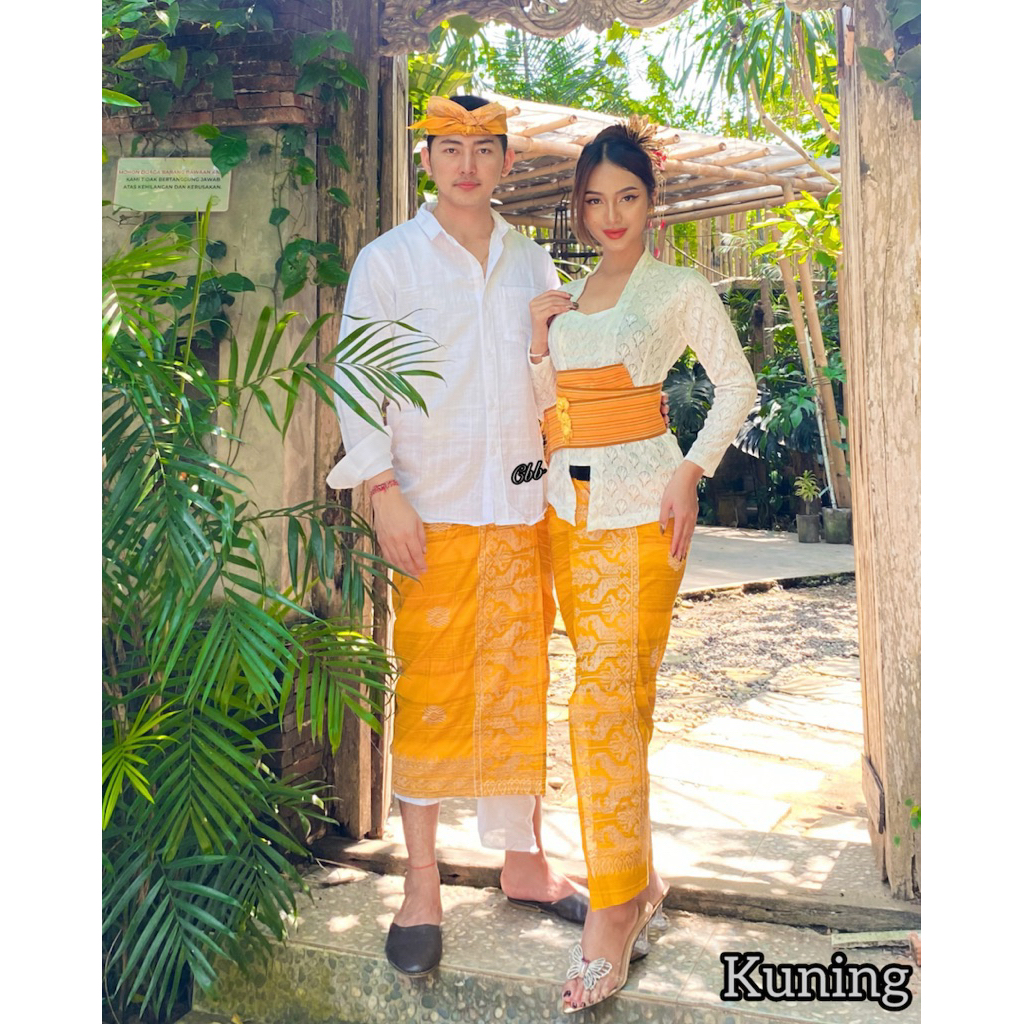 set kamen couple bordir endek katun ( hanya bawahan )