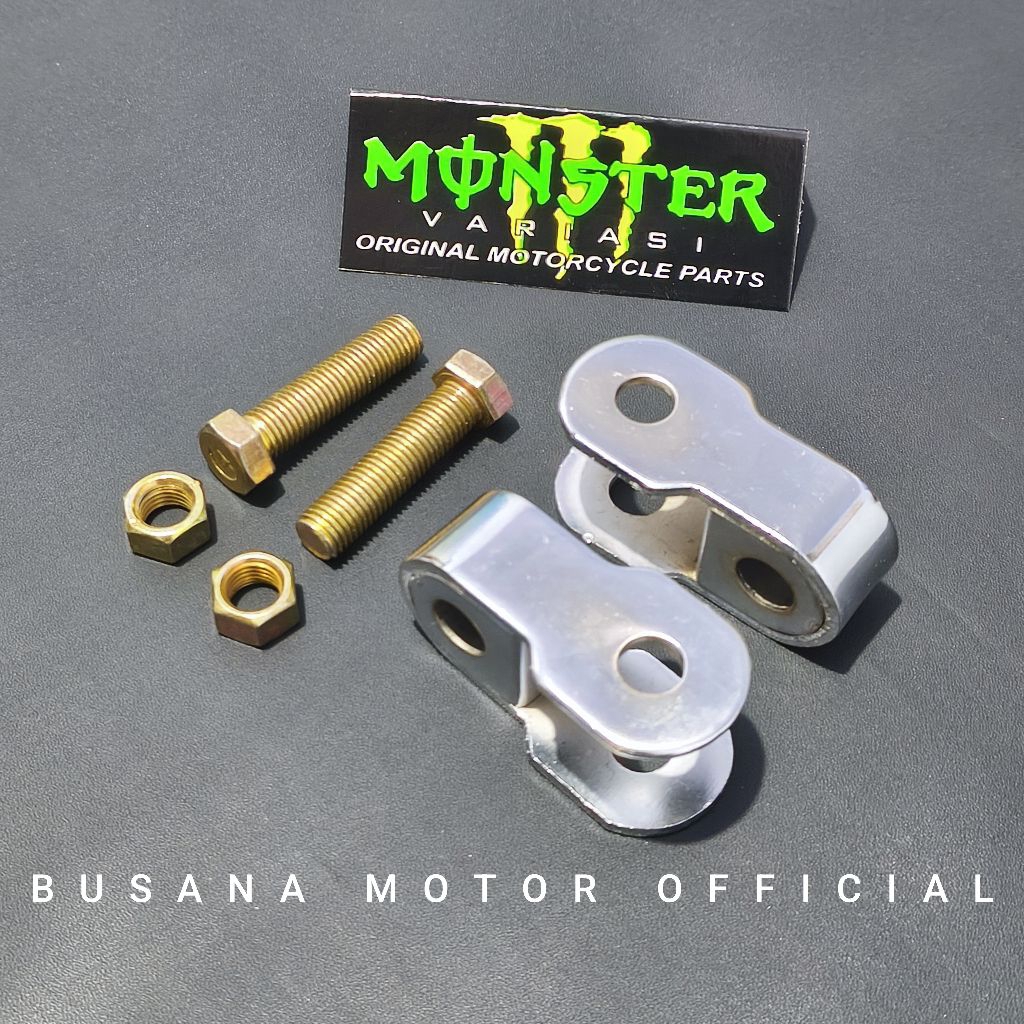 peninggi shock belakang besi chrome/pangkon U besi chrome/peninggi shock belakang bebek besi/peningg