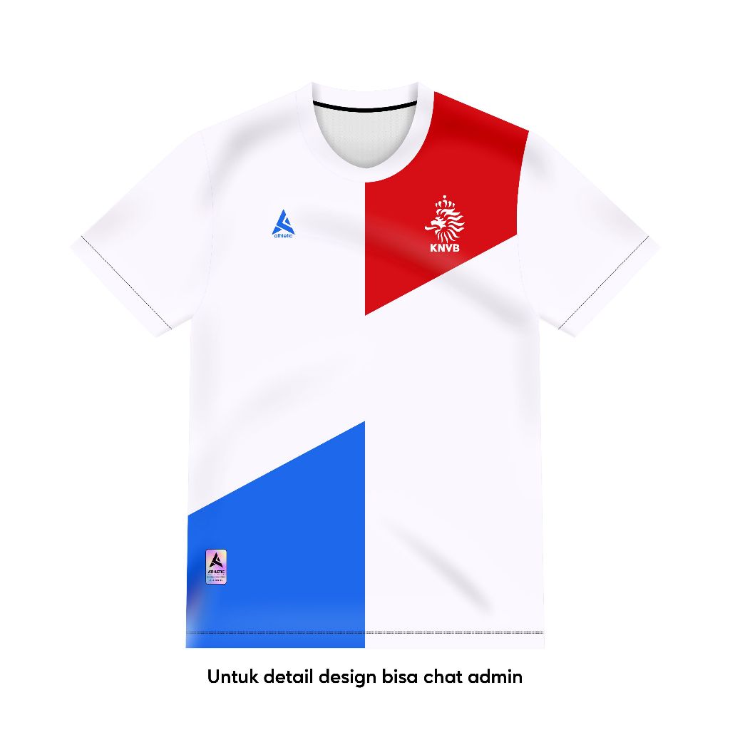 ATHLETIC SPORTWEAR - Jersey Bola Fantasy Belanda Away 2013-2014 Fullprinting Casual - Atasan