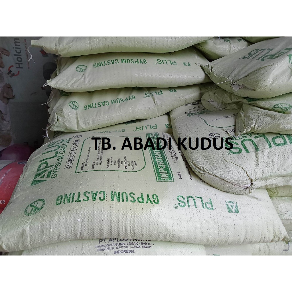 Gypsum APlus Casting - Semen Gypsum Kasting A plus Gipsum - Cetak List Plafon 1 kg & 1/2 kiloan