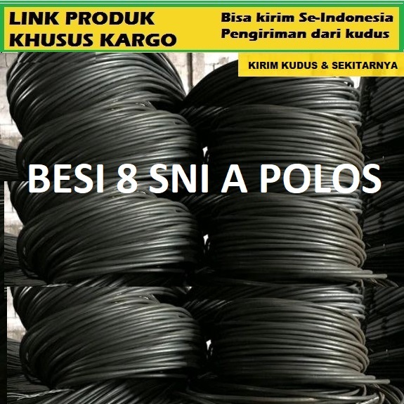 BESI BETON BESI COR 8MM A SNI FULL POLOS panjang 12 meter untuk kontruksi bangunan