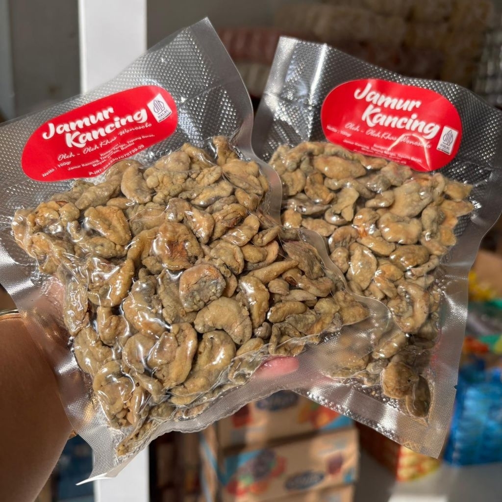 KERIPIK JAMUR DIENG 100GR RASA PARU JAMUR KANCING WONOSOBO