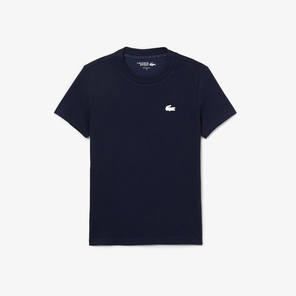 Women's Lacoste Women's SPORT Organic Cotton Jersey T-Shirt Kaos Jersey Wanita