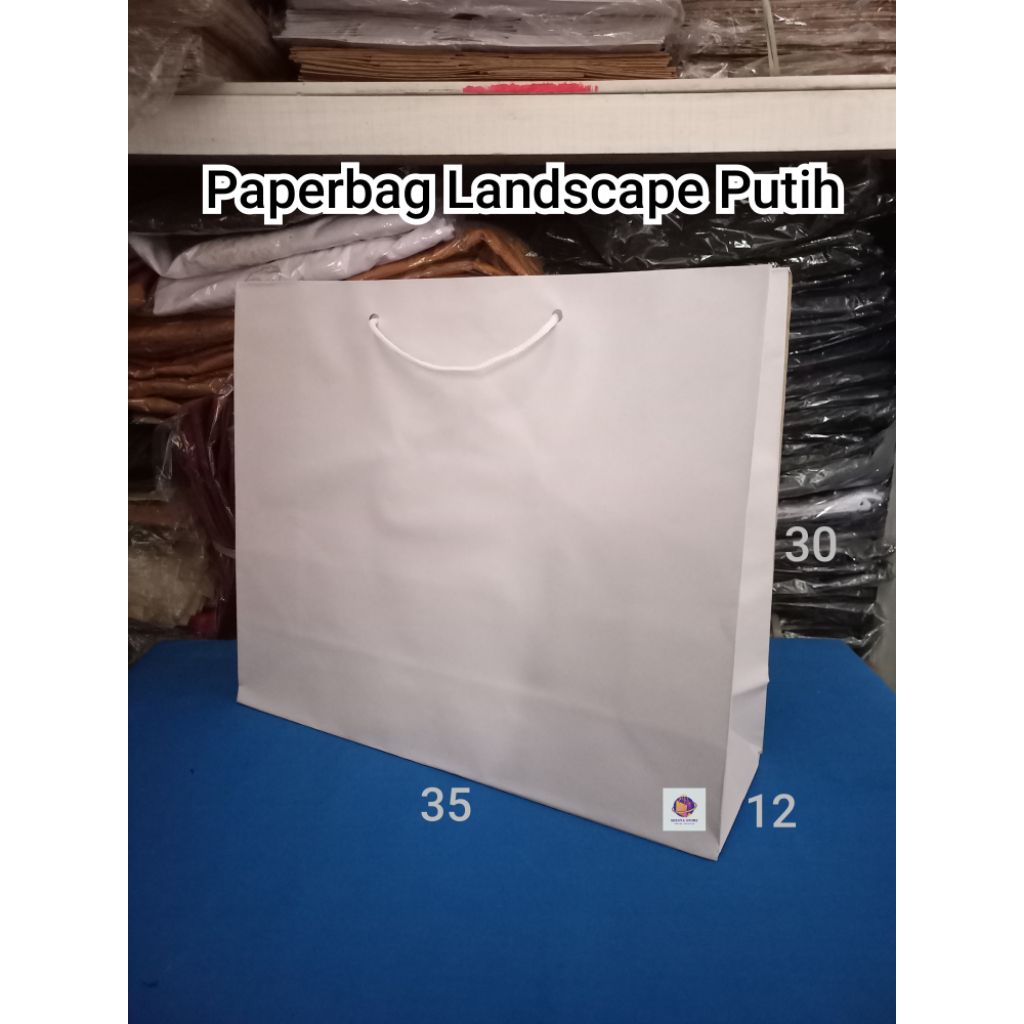 Paperbag Landscape Putih Uk P35xL12xT30