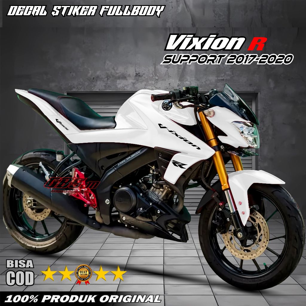 Decal Stiker Vixion R Stiker Decal Motor Vixion R 2017 - 2020 Full Body Motif RR Polos Fullbody