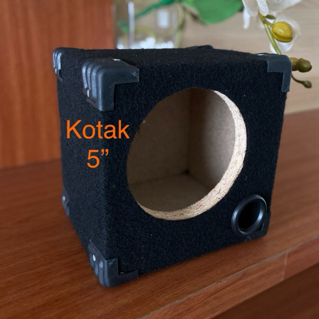 Box speaker kotak 5' in inchi inches bok spiker pasif woofer subwoofer audio mobil/rumahan