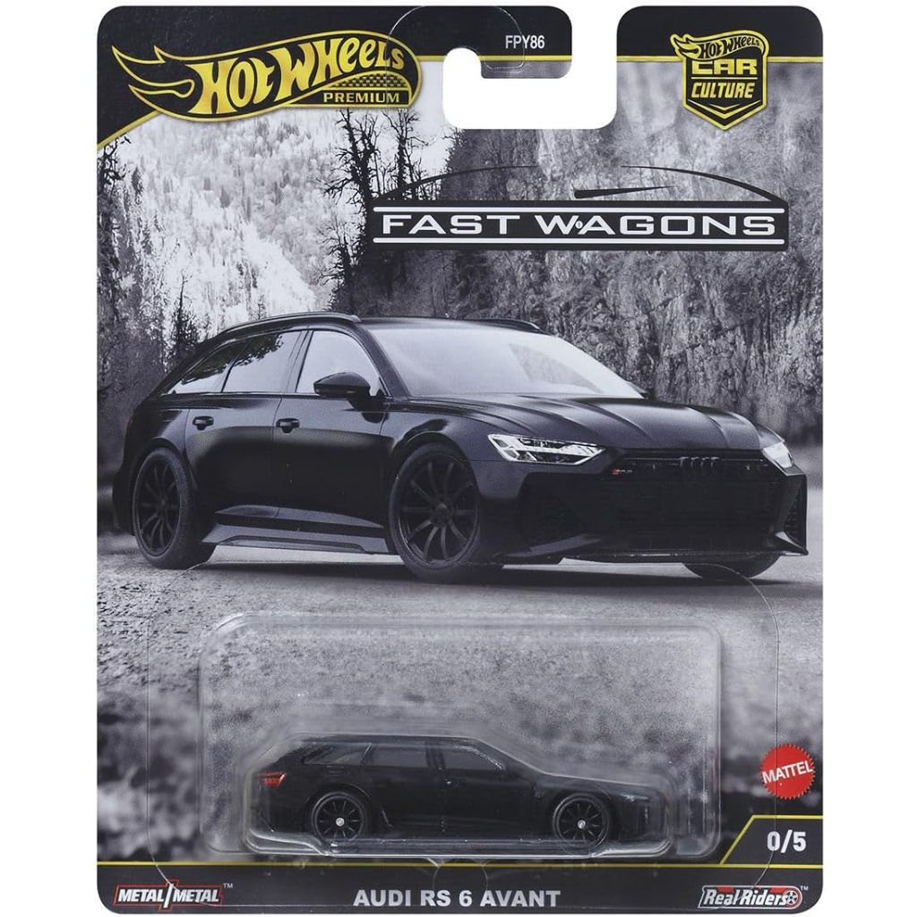Hot Wheels Premium Car Culture 2025 Fast Wagons - Audi RS 6 Avant - 0/5 Chase Black