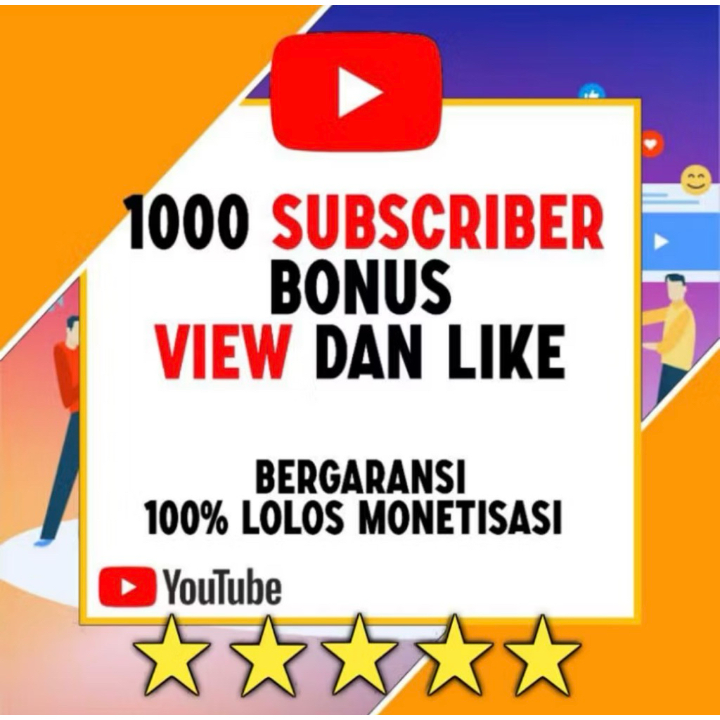 Jasa Subsciber youtube Lolos Monetisasi | Proses Cepat