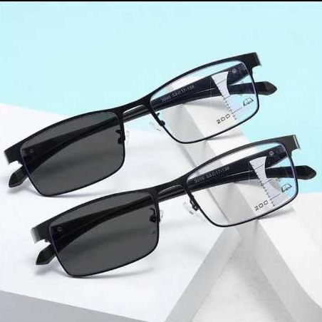 Kacamata Minus Photocromic Anti Radiasi UV400 Pria Keren Full rim Kaca Mata Anti Radiasi Hp Komputer