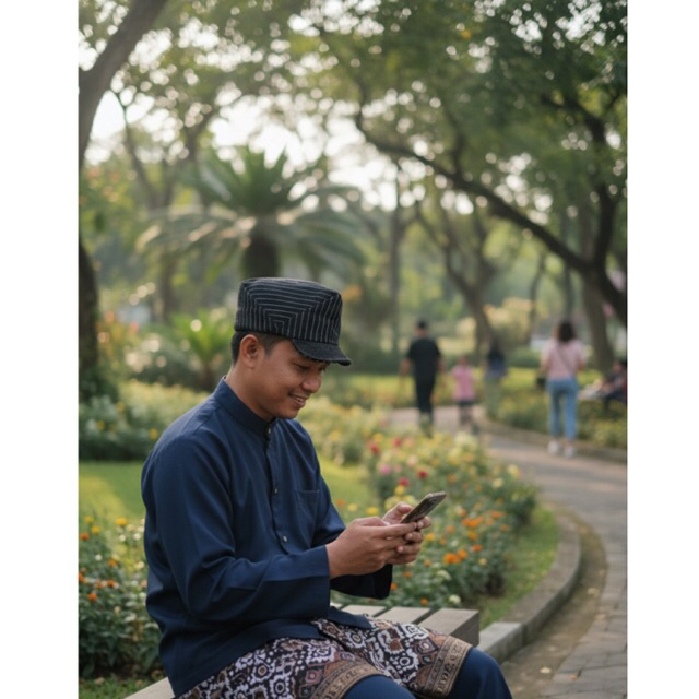 Topi bahan wabash Pet Garis Hitam Premium – Newsboy Hat Casual & Formal Look