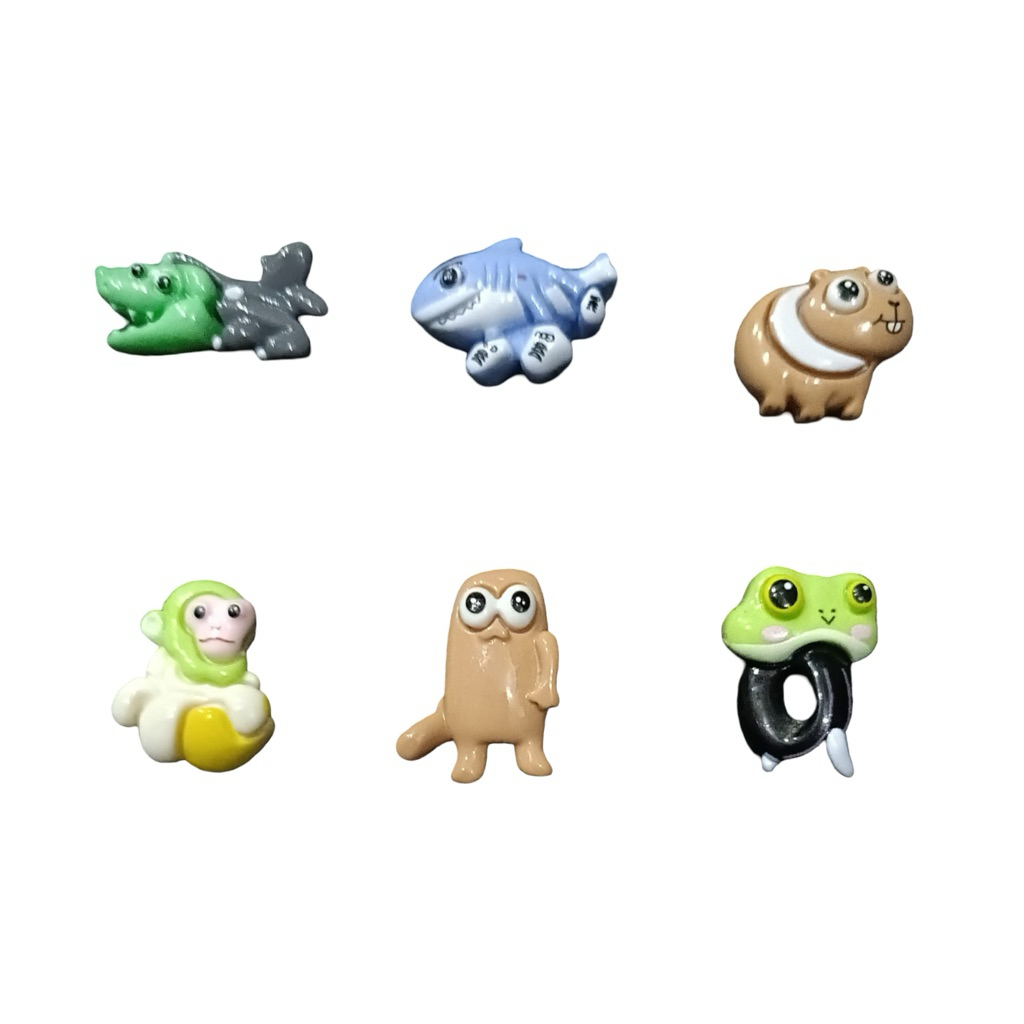 (500 pcs) Clay resin beads