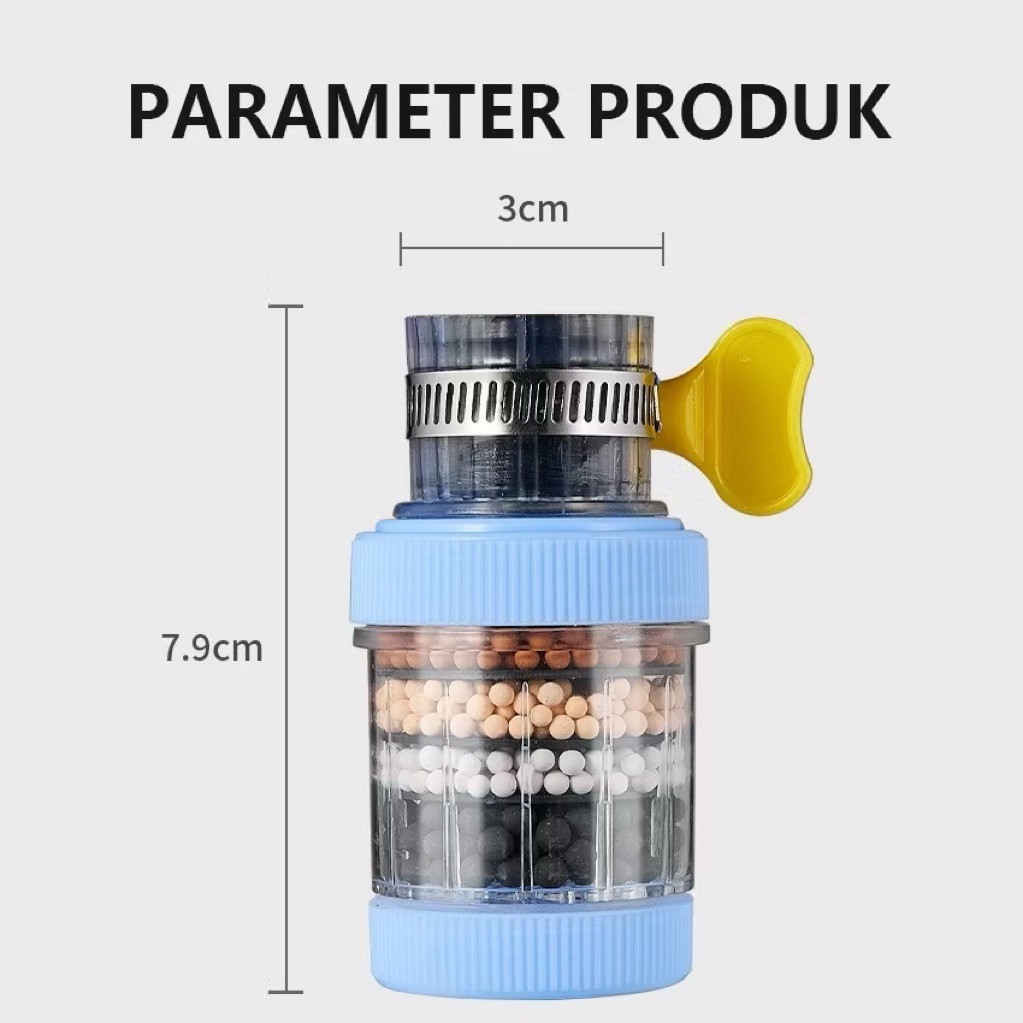 Saringan air keran filter penjernih air sambungan keran air 4 batu penyaring air