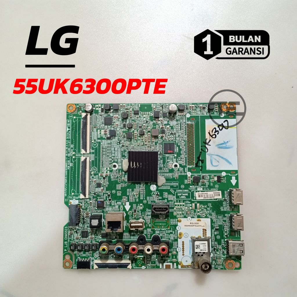 LG 55UK6300PTE MESIN TV LED LG 55UK6300 MOBO MODUL MOTHERBOARD MAINBOARD TV