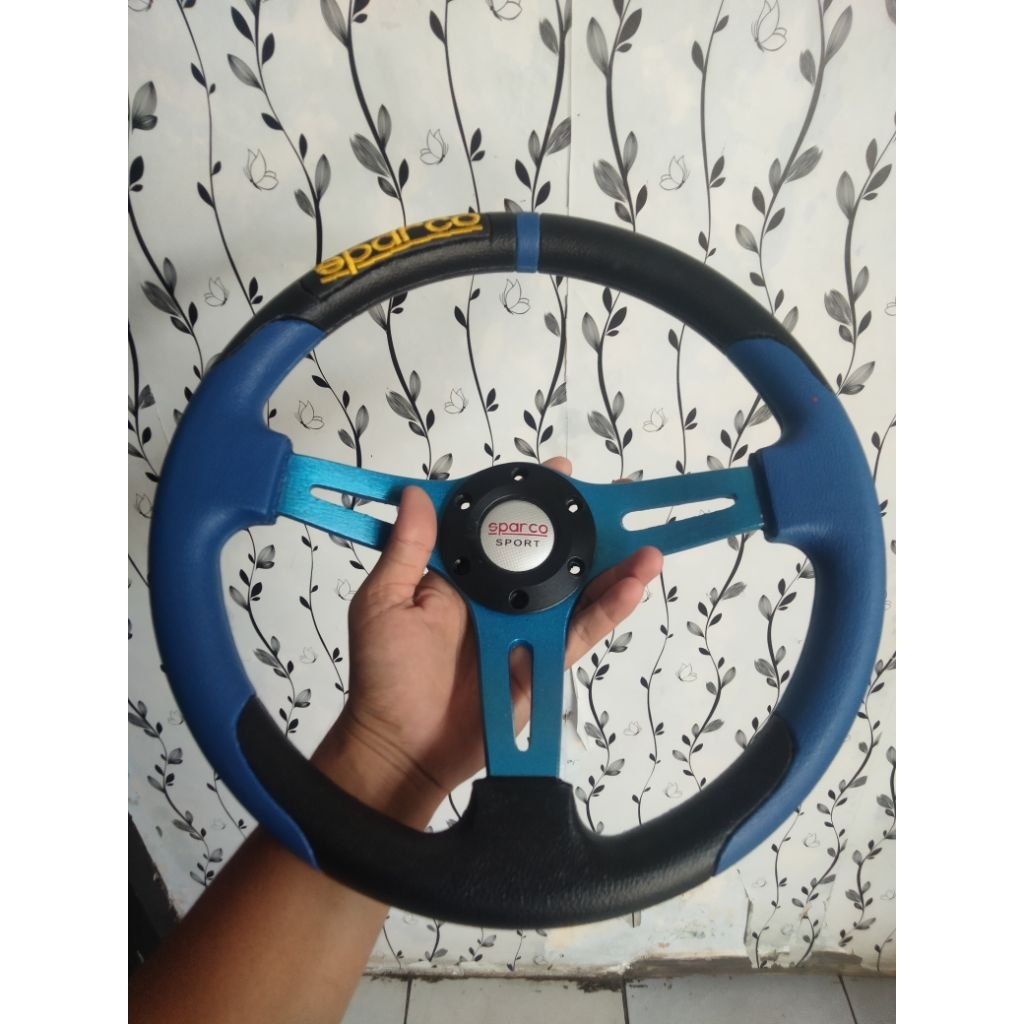 setir variasi mobil Sparco / momo 15/14/13/12/10 inci