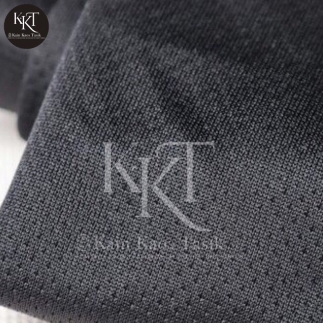 Kain Drifit Brazil Motif Bintik Hitam Bahan Jersey Olahraga Kiloan