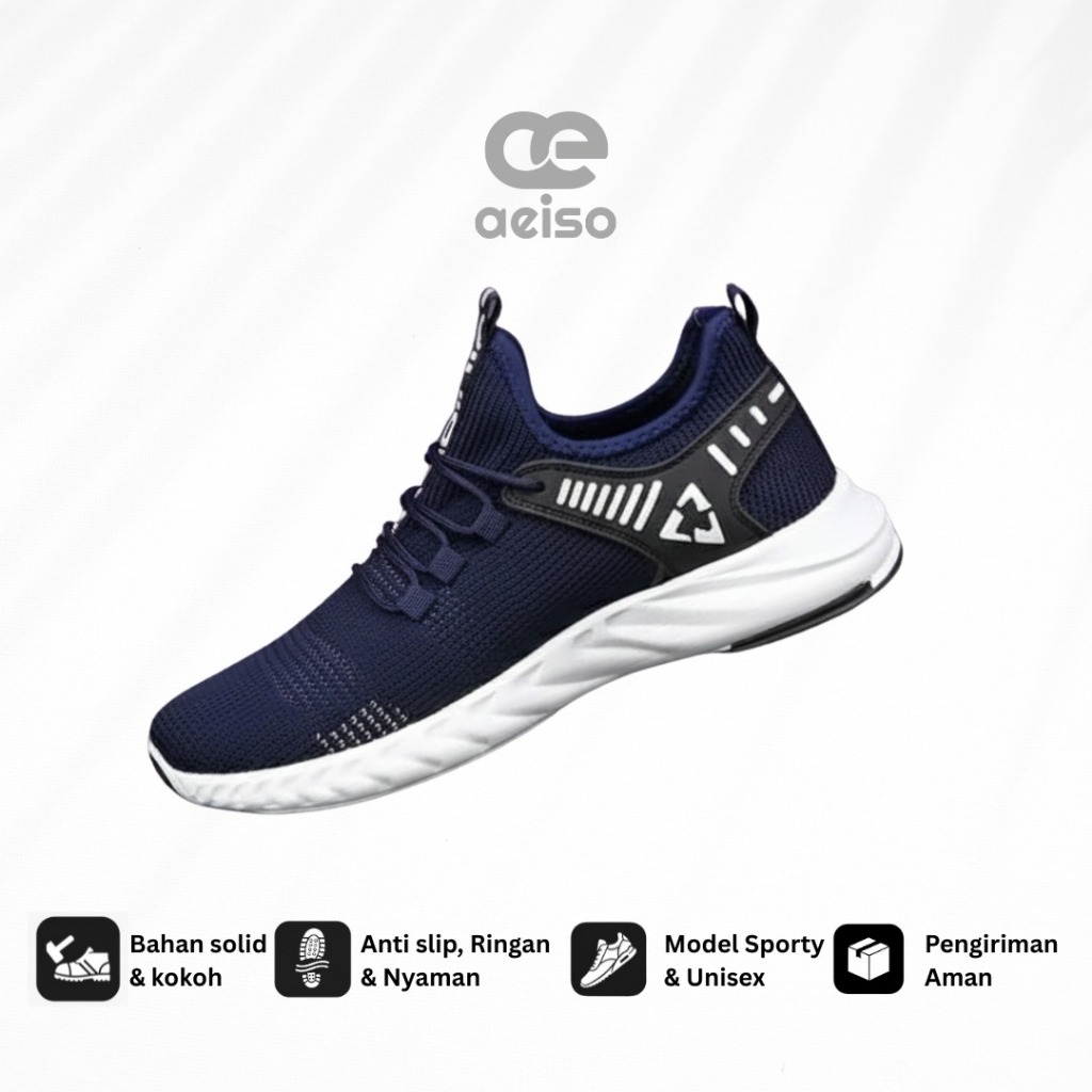 Aeiso - Sneaker Ringan Fleksible Untuk Lari Santai