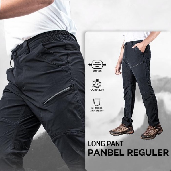 Eiger Adventure - Celana Gunung Quickdry Outdoor Pria Panbel Reguler Original