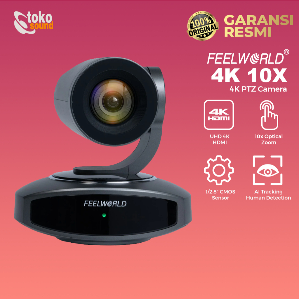 Feelworld PTZ 4K10X 4K 10X - Optical Zoom for Live Streaming 4K