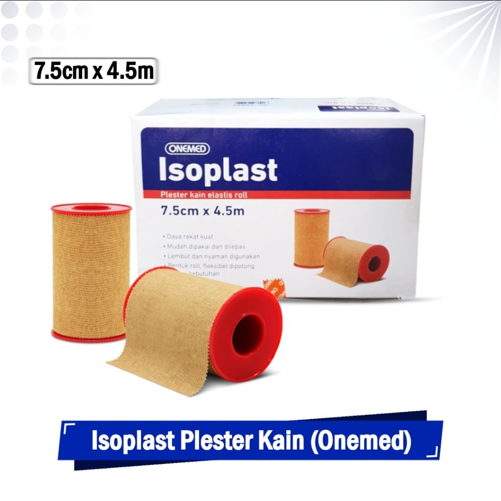 Plester Kain Elastis Coklat Roll Isoplast Plester Penutup Luka OneMed Sejenis Leukoplast