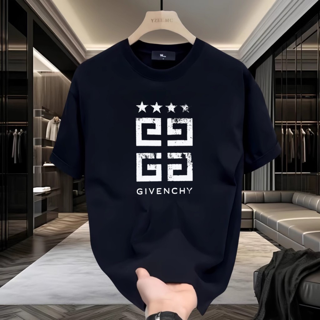 ¤COD¤kaos pria kerenkaos pria jumboKatun Murni Leher BulatKaos Givenchy Mewah Trendi Unisex
