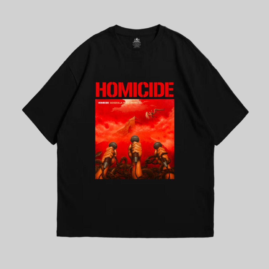 Kaos Band Lokal Size M - XXL | Kaos Band | Kaos Musik Homicide | Kaos Musik Band | Kaos Band Rock | 