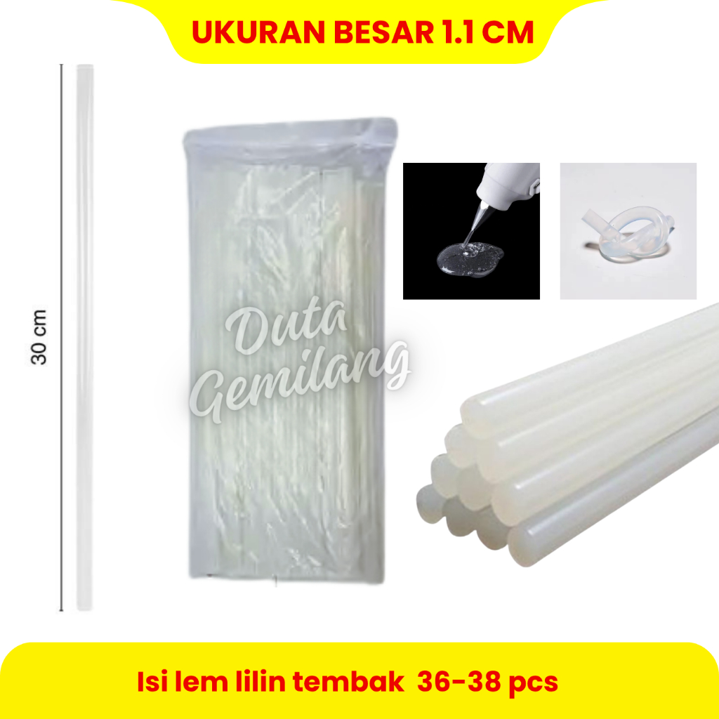 Lem Bakar 1Kg / Isi Lem Tembak Besar / Isi Lem Tembak 40-100 Watt / Duta Gemilang