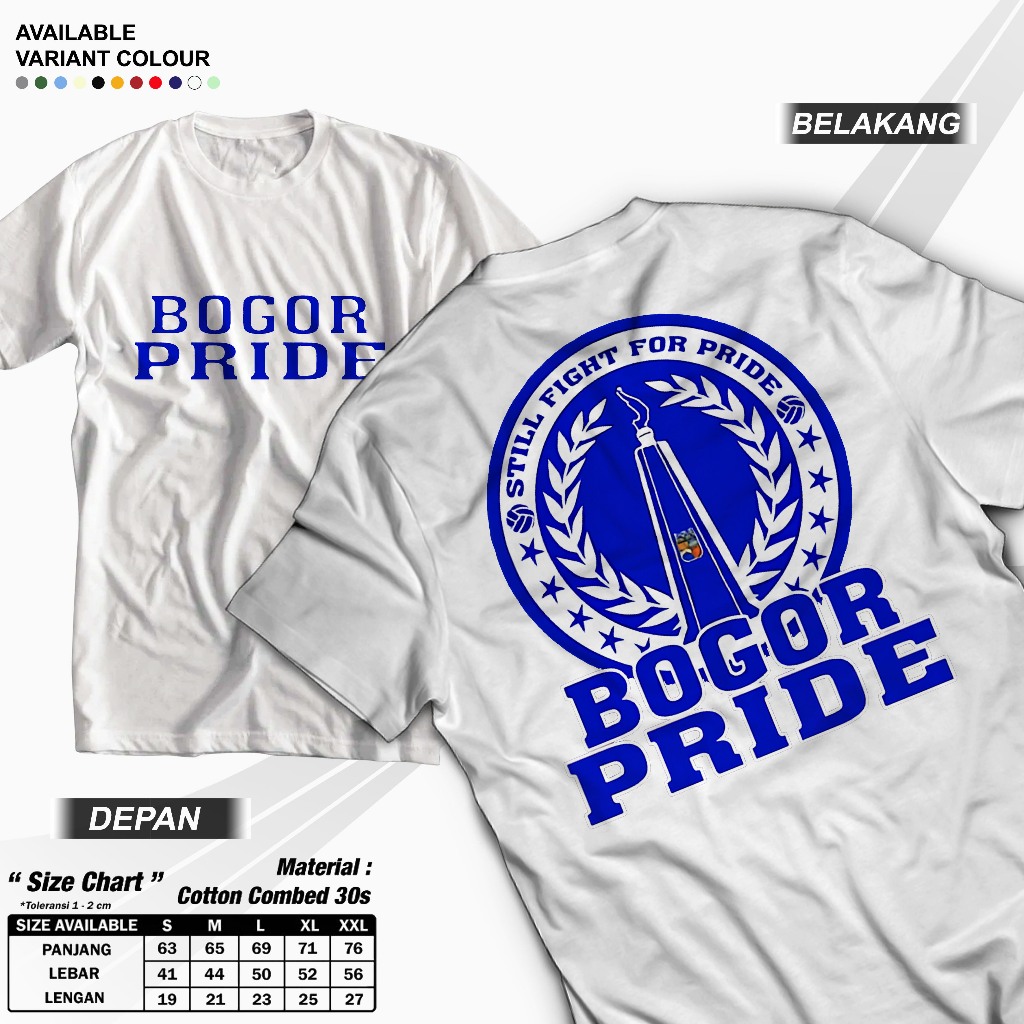 T-Shirt Kaos Bogor - Baju Bogor Pride - Cod Kaos Bogor - Bogor Culture