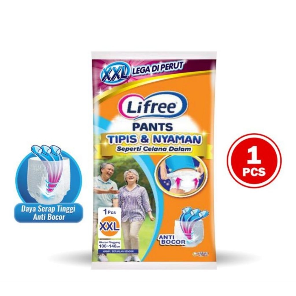 Popok celana dewasa Lifree ukuran jumbo XXL