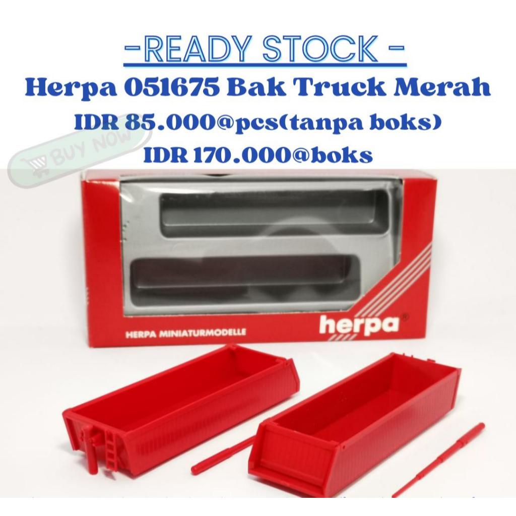 Herpa 051675 bak truck merah 1:87 HO