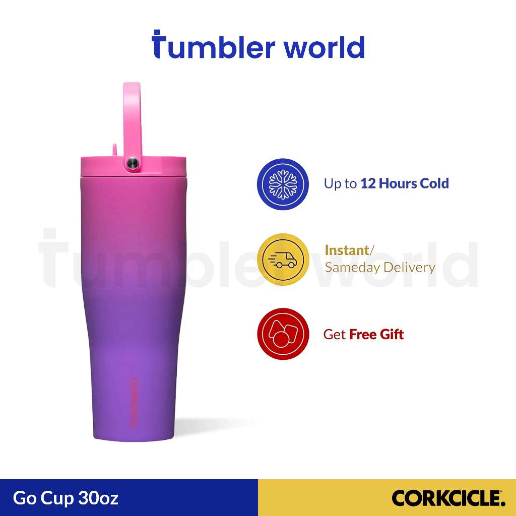 Corkcicle Go Cup XL 30oz - Hydrangea